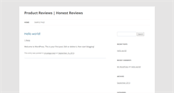 Desktop Screenshot of myhonestreeviews.com